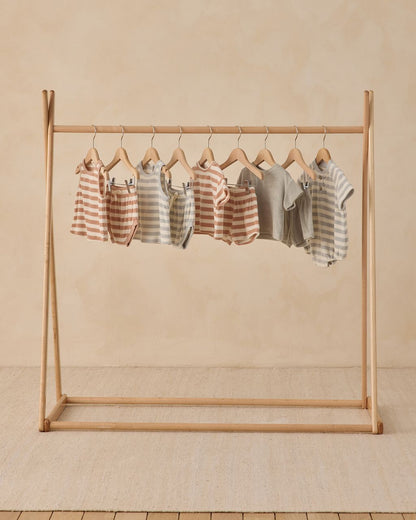 Terry Tank + Short Set || Latte Stripe - Persnickety Shop
