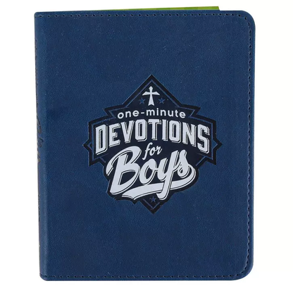 One-Minute Devotions for Boys Faux Leather - Persnickety Shop