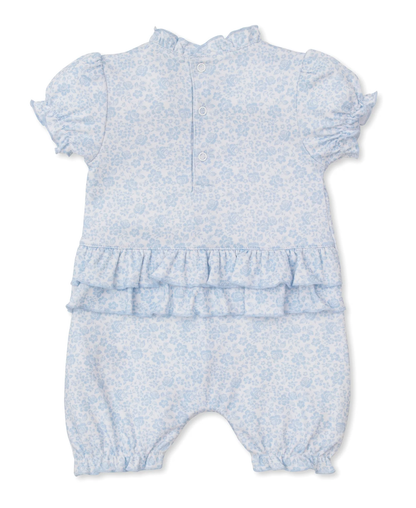 Kissy Kissy Country Gardens Blue Short Playsuit - Persnickety Shop