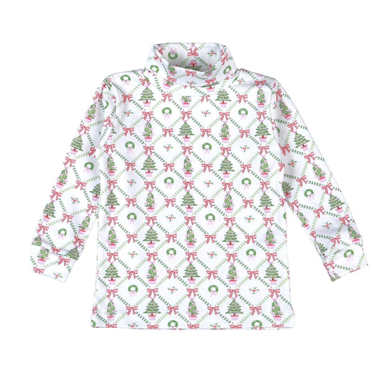 Baby Loren Christmas Trees Pima turtleneck
