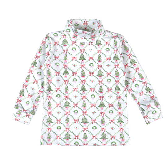 Baby Loren Christmas Trees Pima turtleneck