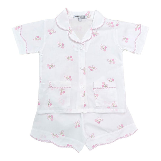 Sweet Dreams Girls Cherry Print PJs - Persnickety Shop