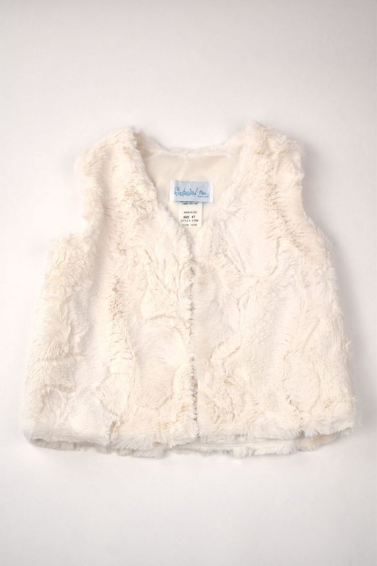 Cozy Fuzzy Ivory Fur Vest - Funtasia Too - Persnickety Shop
