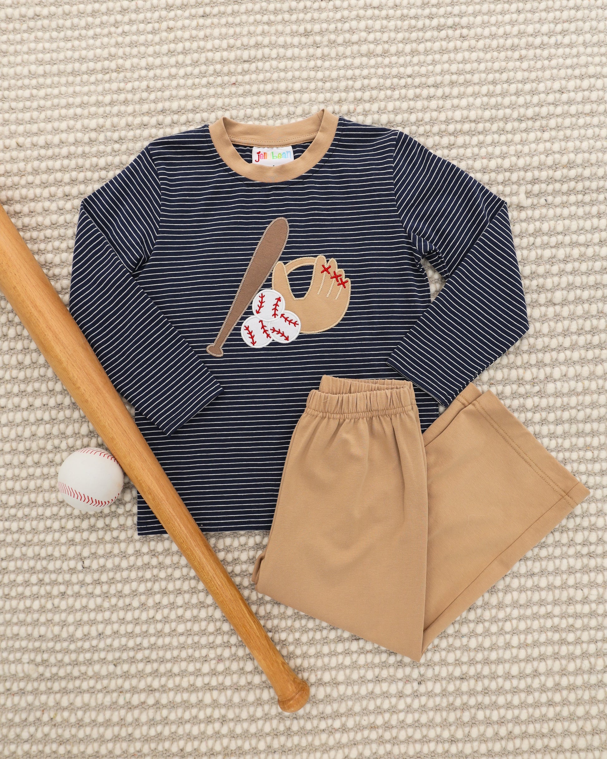 PRE-ORDER | Fall Ball Pant Set Jellybean by Smock Candy - Persnickety Shop