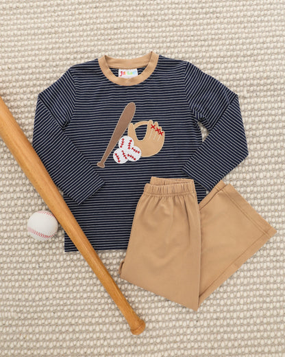 PRE-ORDER | Fall Ball Pant Set Jellybean by Smock Candy - Persnickety Shop