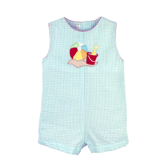 Petit Ami Boy Sunsuit with Beach Applique - Persnickety Shop
