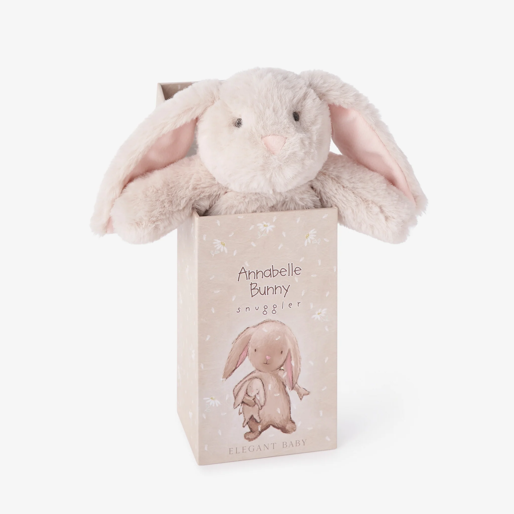 ANNABELLE BUNNY SNUGGLER PLUSH SECURITY BLANKET W/ GIFT BOX