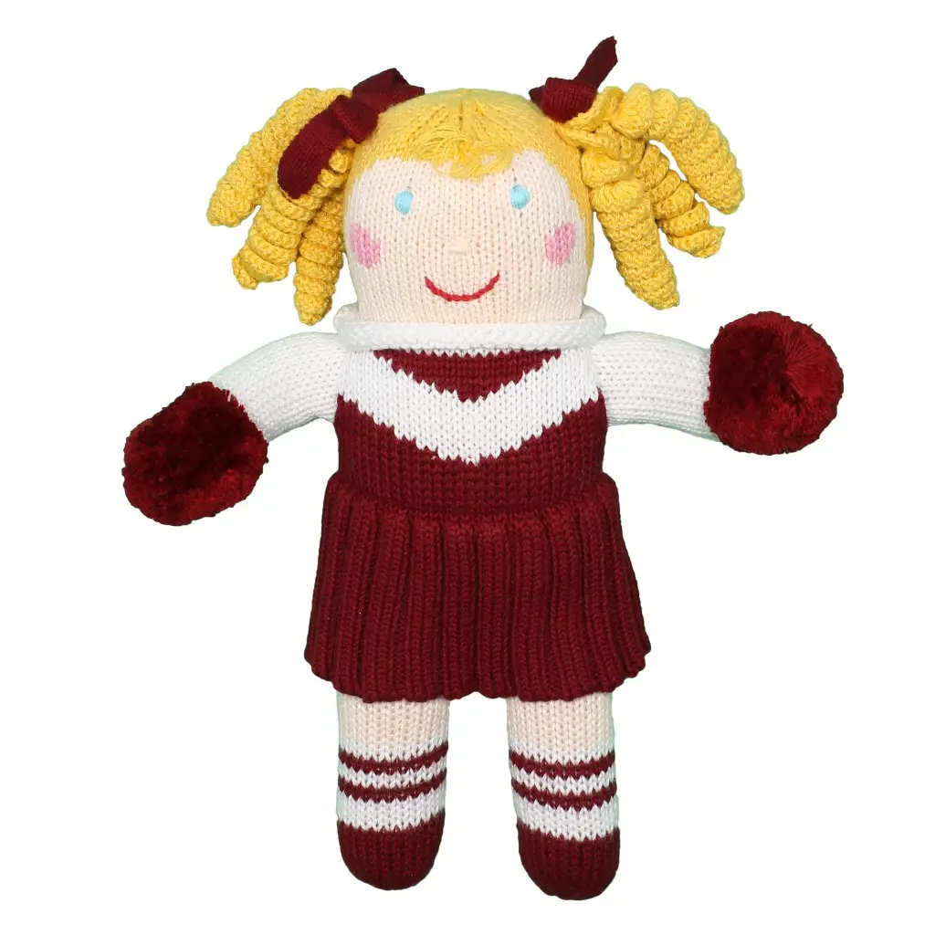 Cheerleader Knit Dolls Garnet Maroon - Persnickety Shop