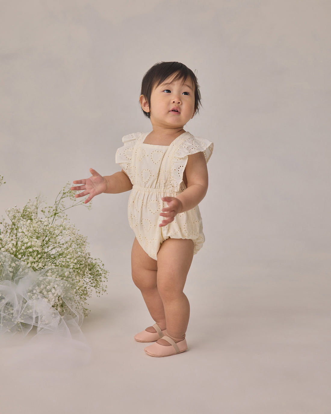 Noralee LUCY ROMPER IVORY - Persnickety Shop