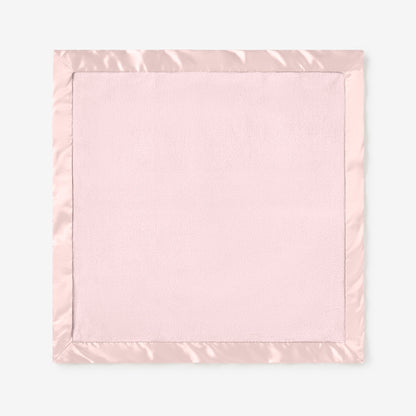 Elegant Baby - PALE PINK SATIN TRIM FLANNEL FLEECE BABY SECURITY BLANKET