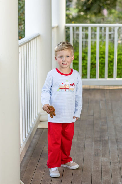 Trotter Street Gingerbread Train Pant Set