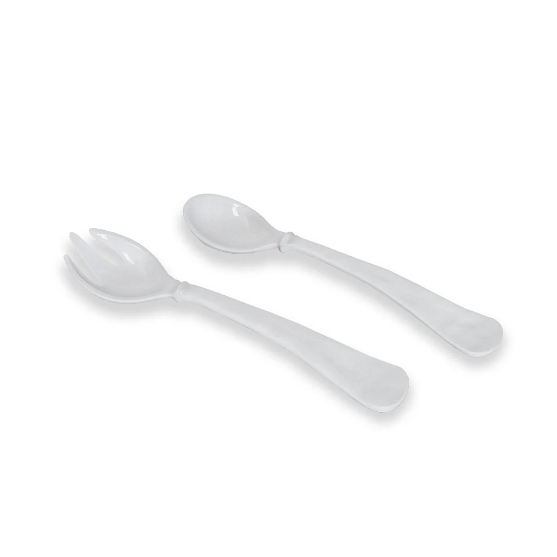 VIDA Havana Large Salad Servers White - Persnickety Shop