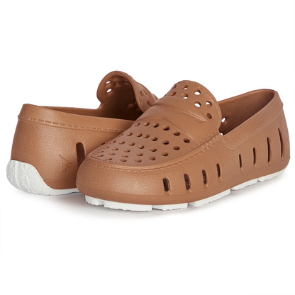 FLOAFERS PRODIGY DRIVER - KIDS- Tan/Bright White - Persnickety Shop