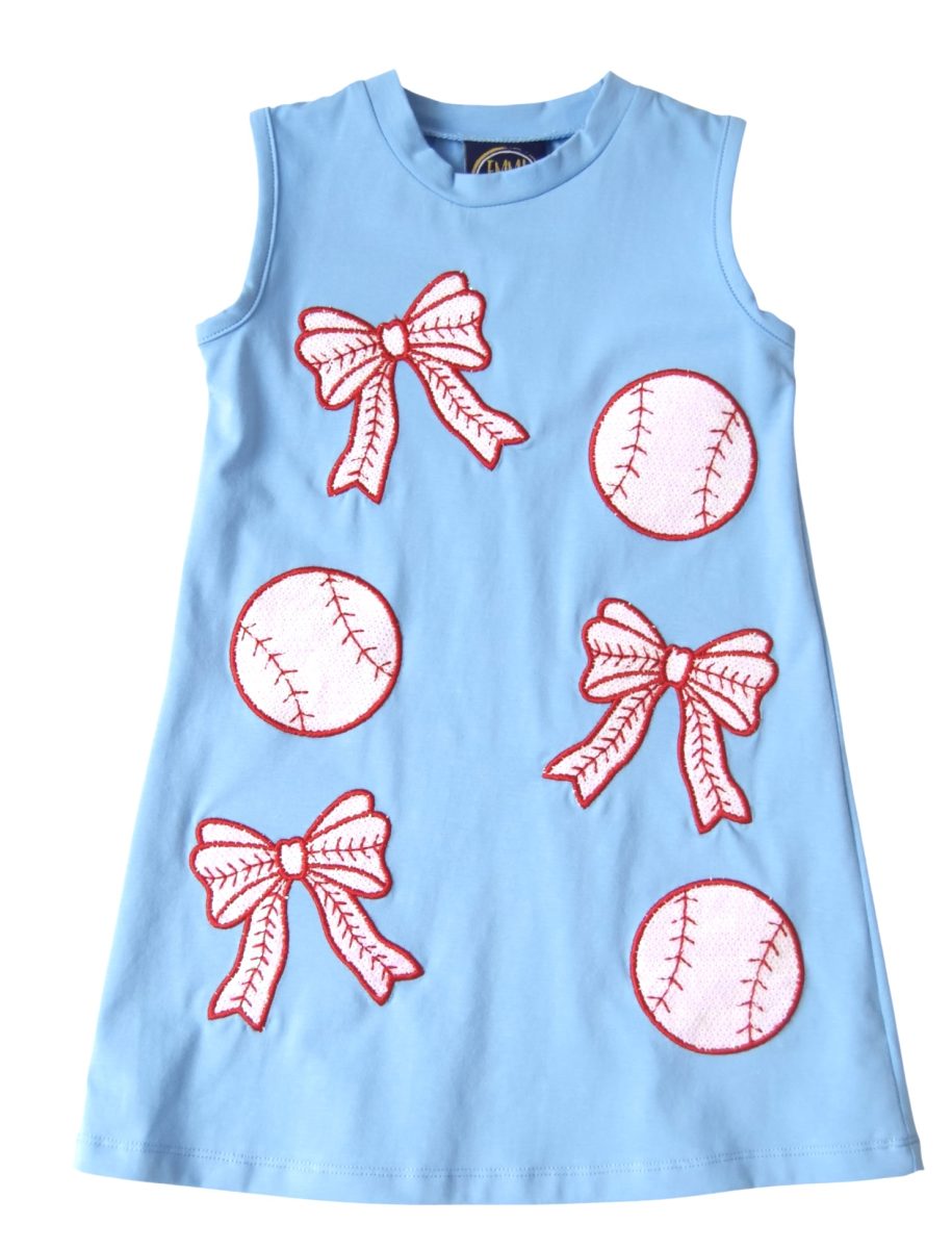 Baseball Applique Tank Dress - Persnickety Shop