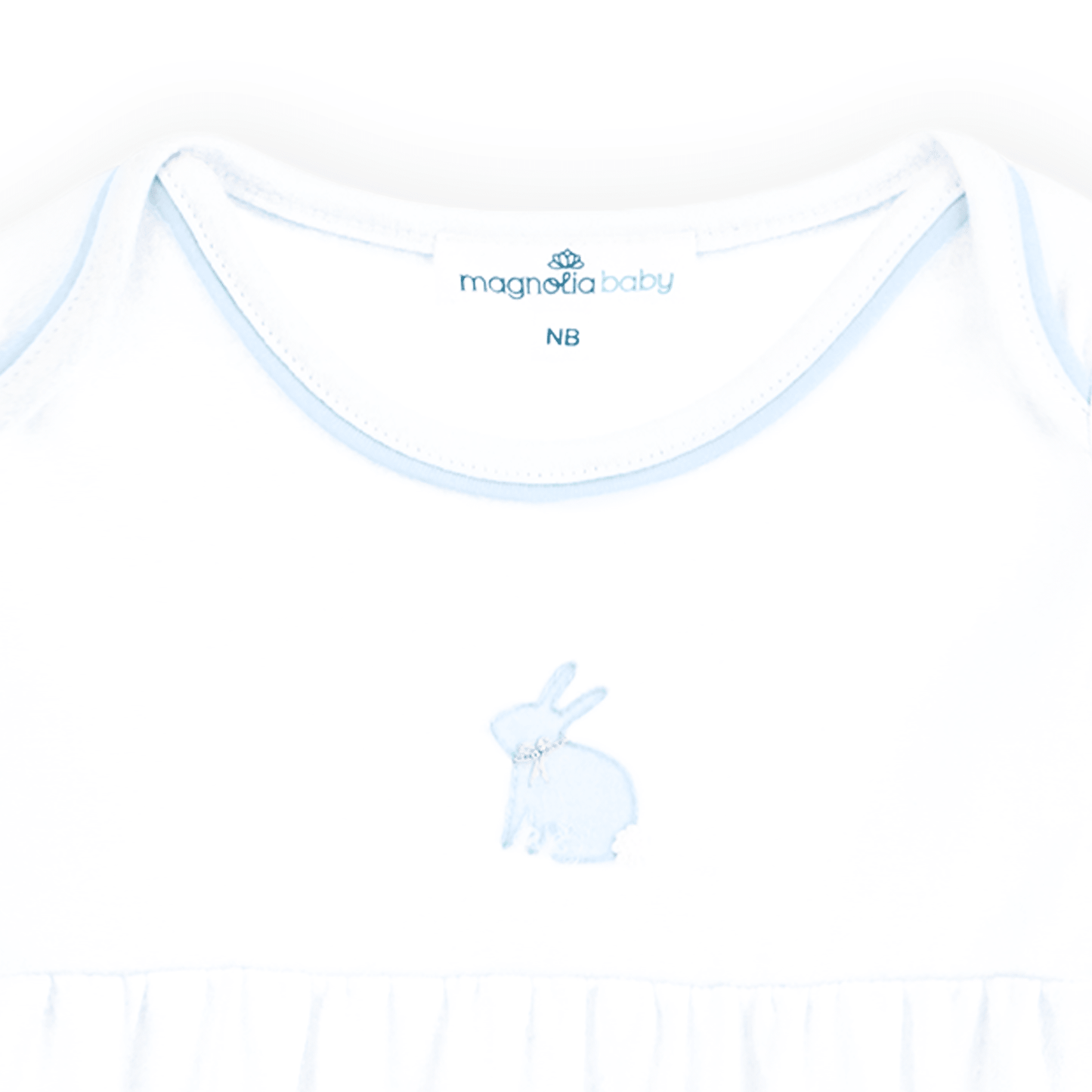 Leaping Bunnies Gathered Gown - Light Blue - Persnickety Shop