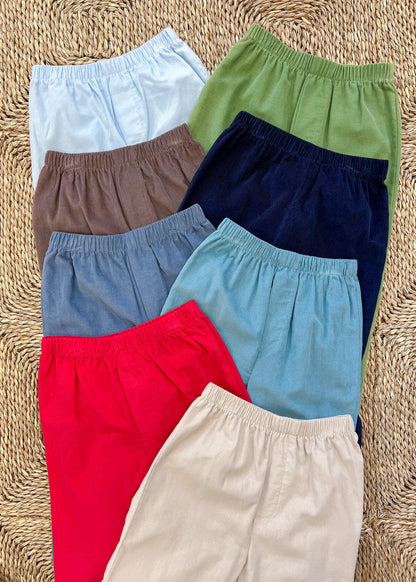 Little English Banded Pant - Stormy Blue Corduroy