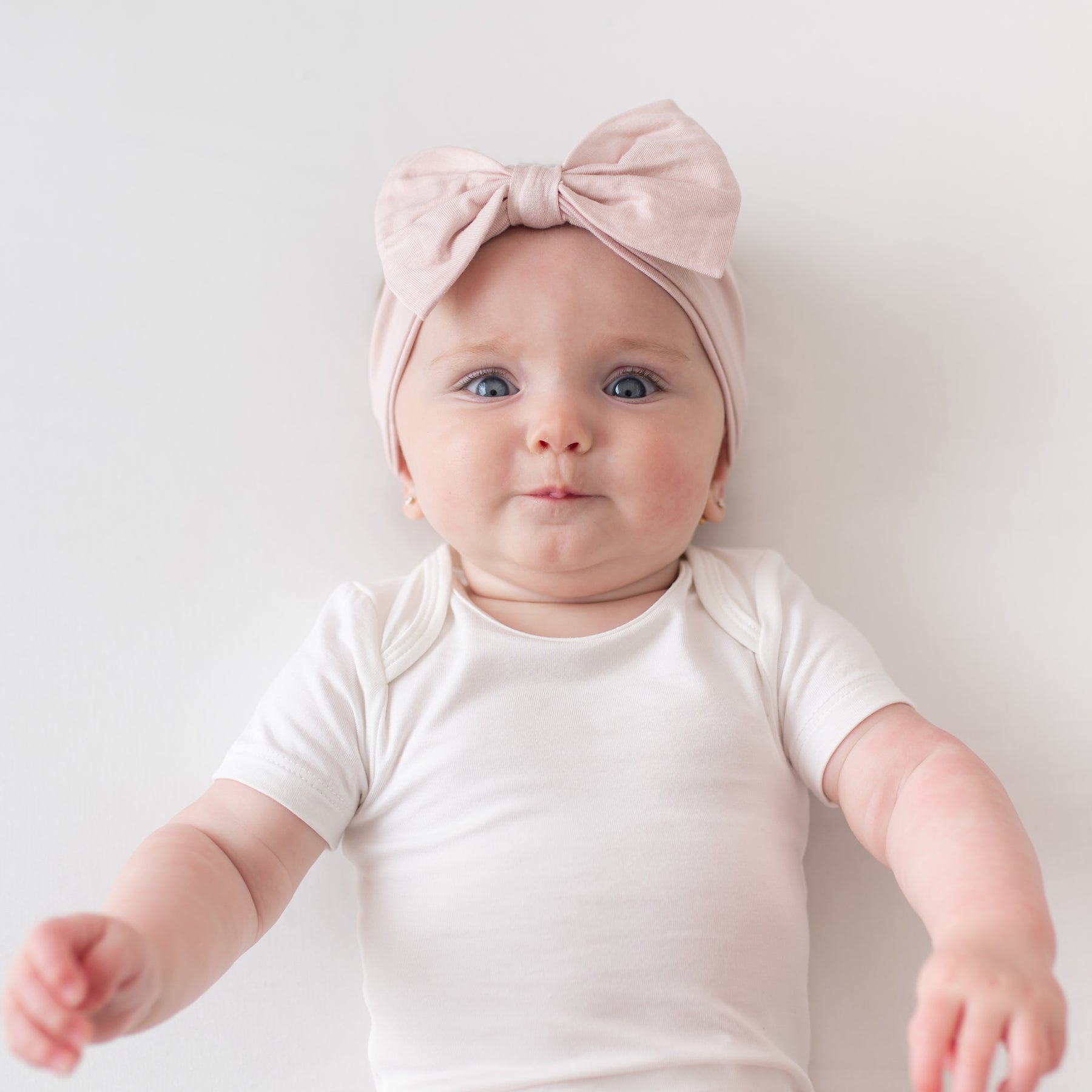 Kyte Bow Headband in Blush - Persnickety Shop