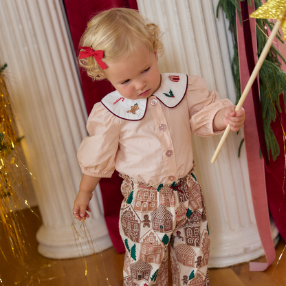 Baby Girls Noelle 2PC Set- GINGERBREAD HOUSES - Persnickety Shop