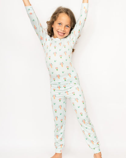 Royal Standard Love Blooms Here Long Sleeve Pajamas - Persnickety Shop