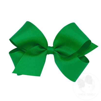 Wee Ones Baby Grosgrain Hair Bow GREEN