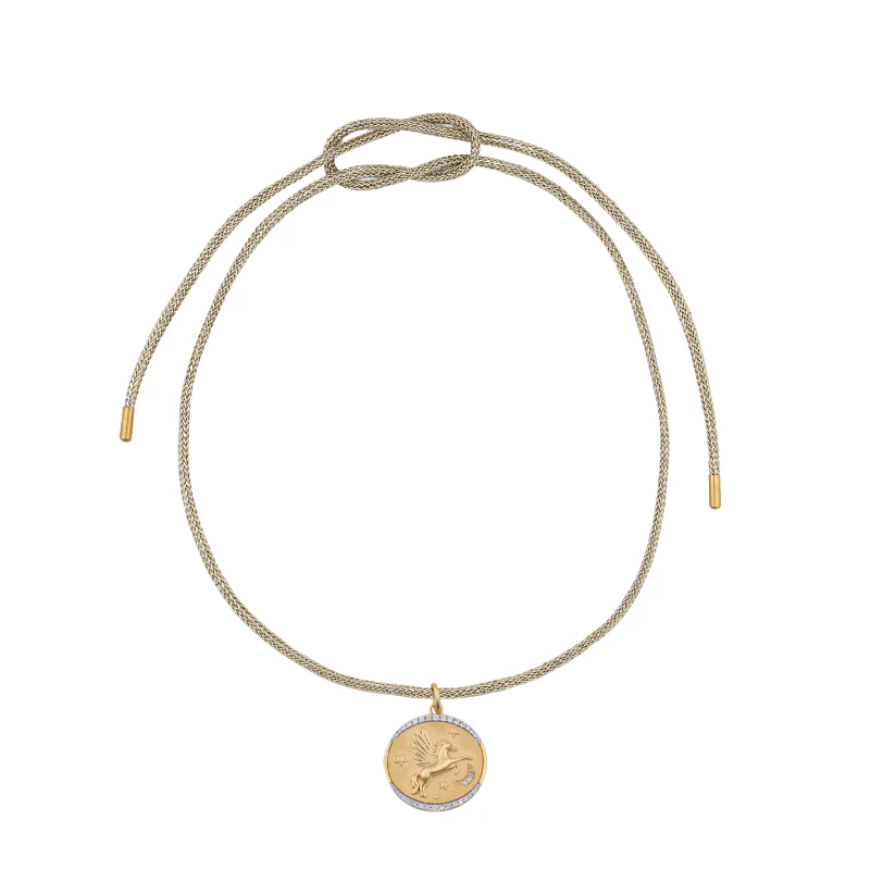 HART Cosmic Cowgirl Charm with Gold Lurex Necklace Cord