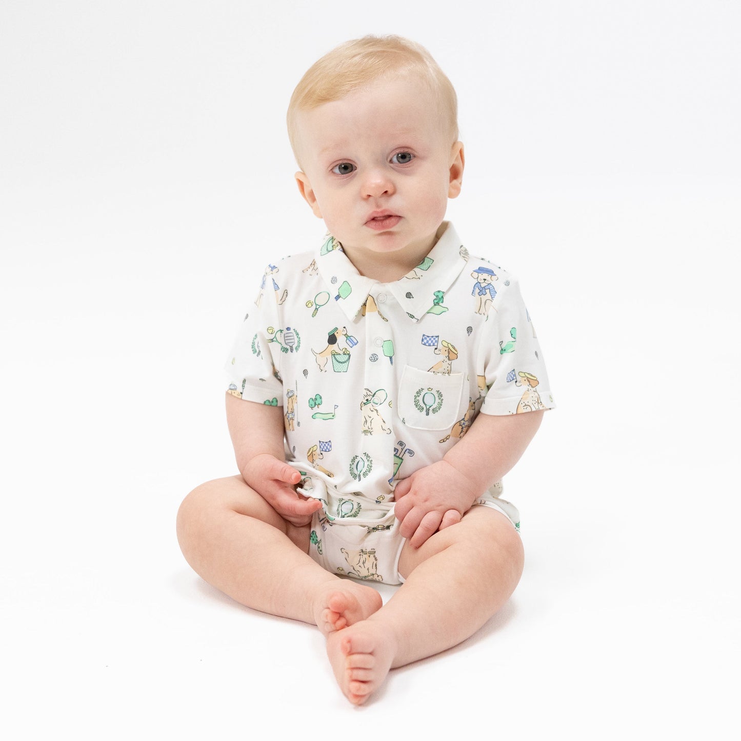 Country Club Dogs Neutral - Polo Shortie - Persnickety Shop