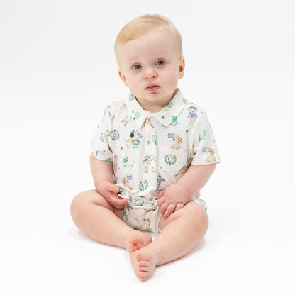 Country Club Dogs Neutral - Polo Shortie - Persnickety Shop