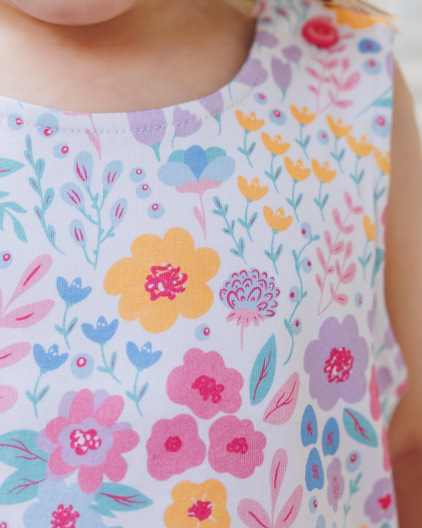 Jellybean Poppies and Petals Swing Back Bloomer Set - Persnickety Shop