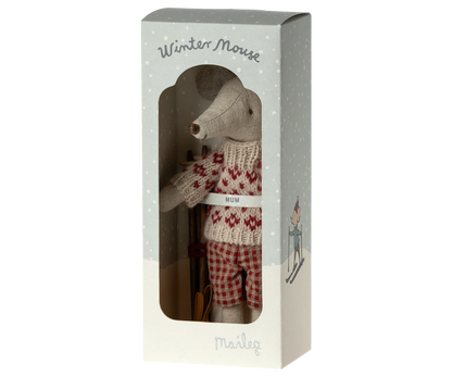 PREORDER Maileg NEW Winter mouse with ski set, Mum