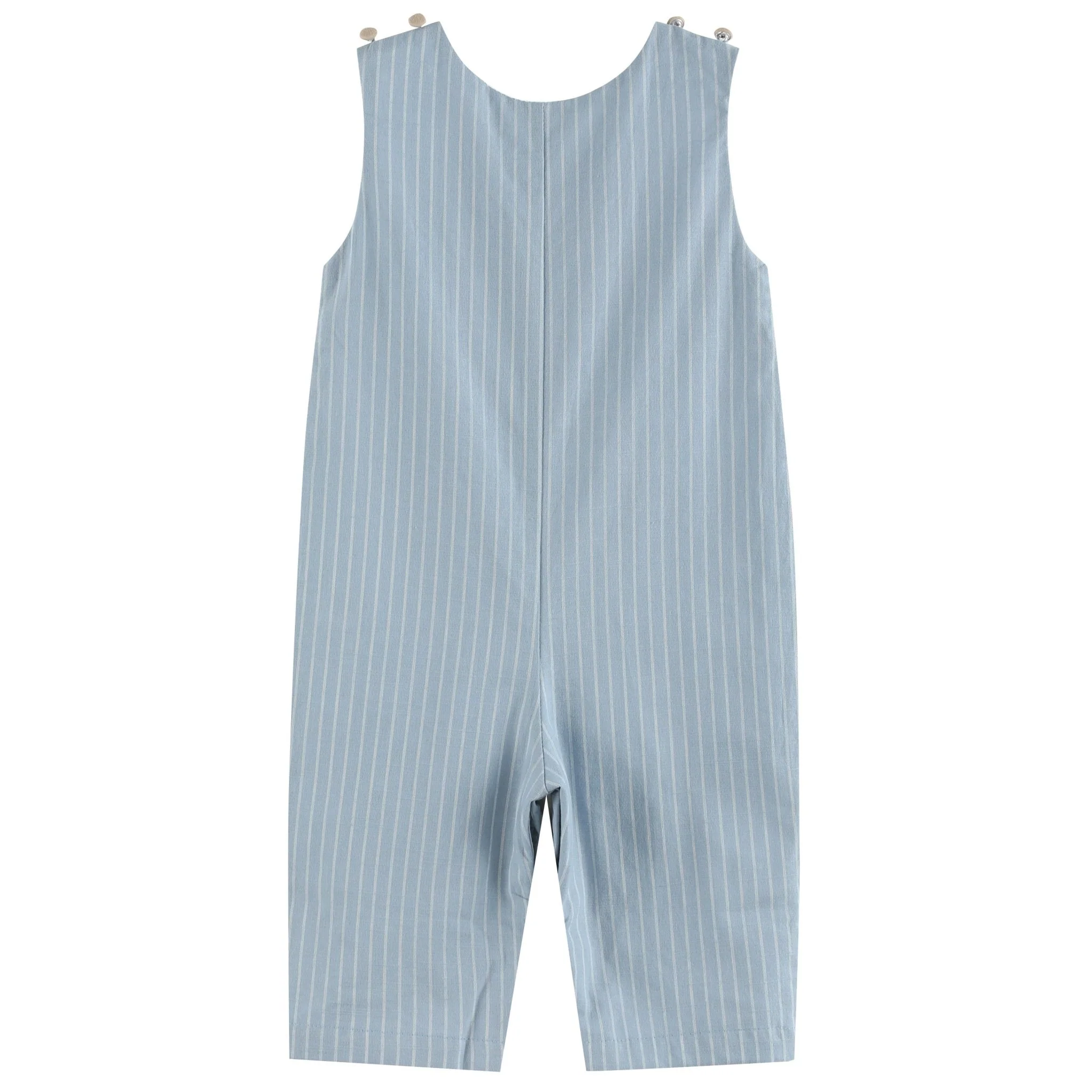 Light Blue Puppy Smocked Overalls - Persnickety Shop