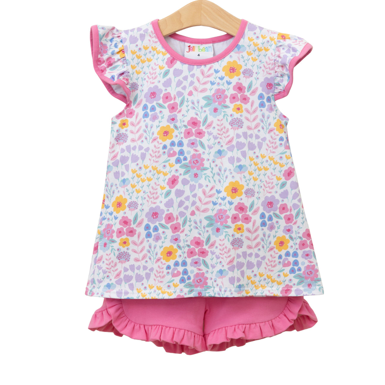 Jellybean Girl's Poppies and Petals Ruffle Short Set - Persnickety Shop