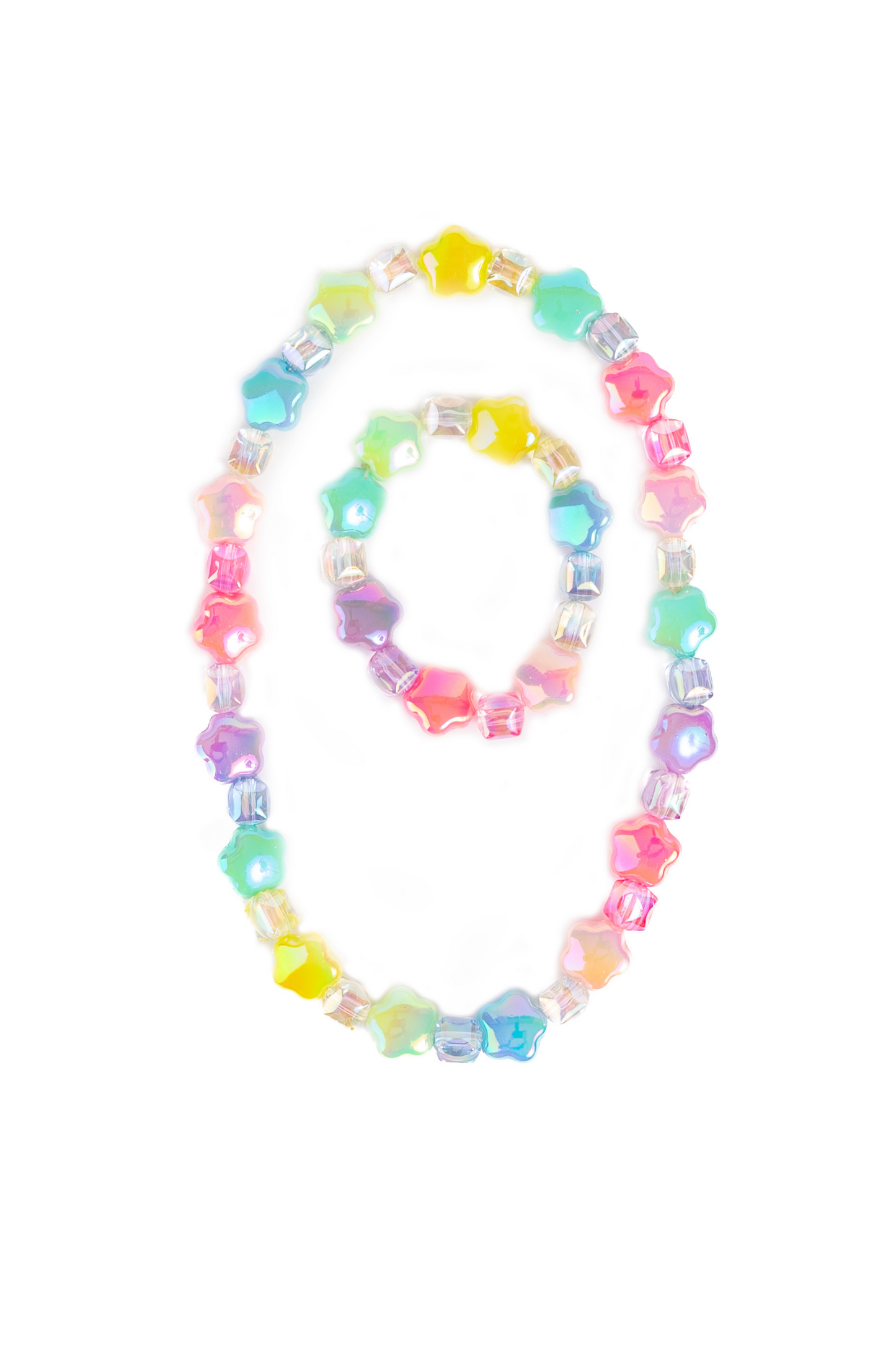 Wish Upon a Rainbow Star Necklace & Bracelet Set - Persnickety Shop