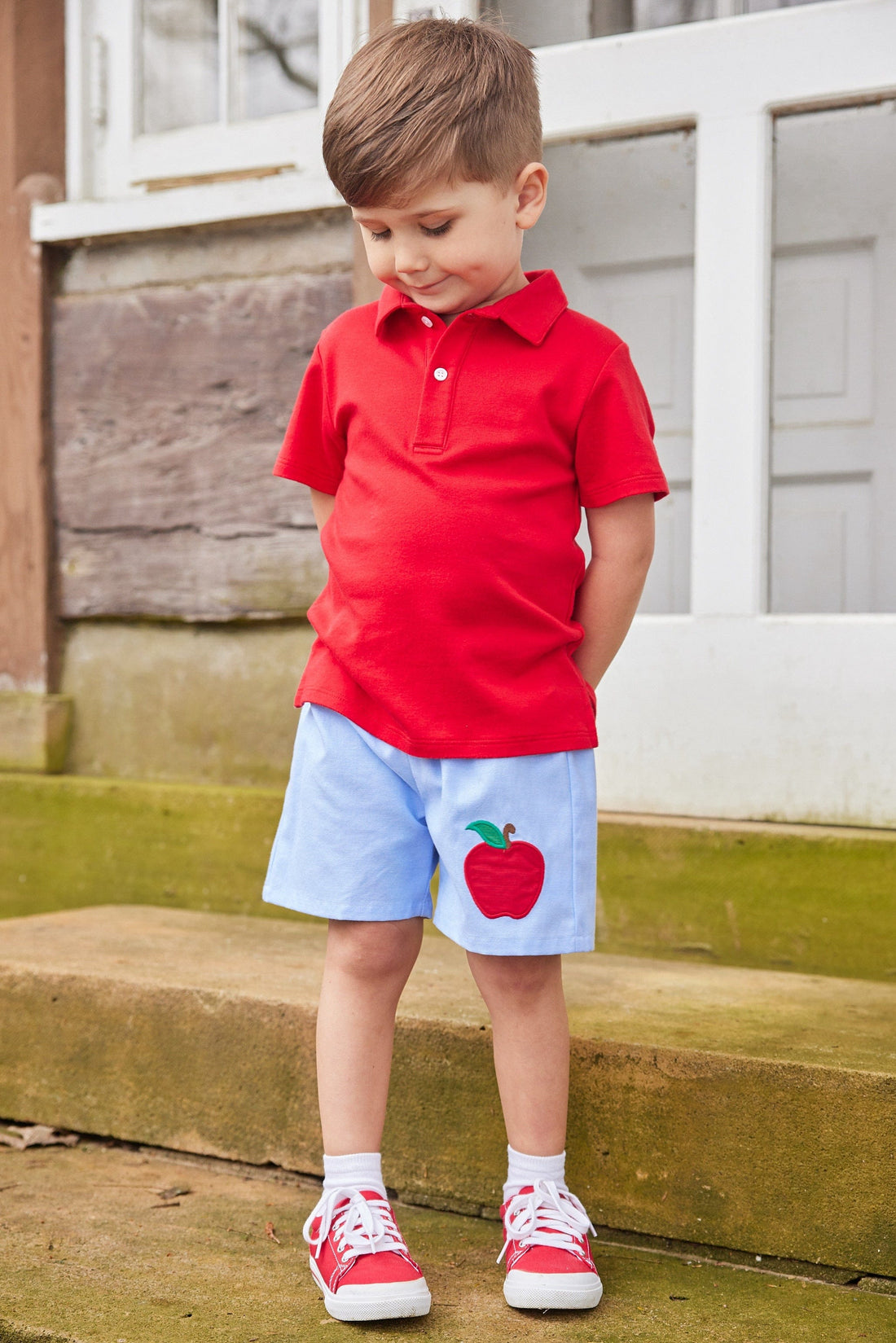 Short Sleeve Polo - Red - Persnickety Shop