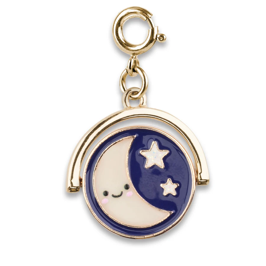 Charm It! Gold Sun & Moon Spinner Charm