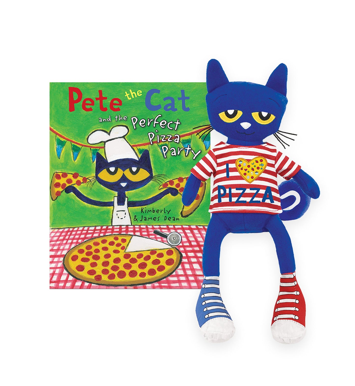 MerryMakers Pete the Cat Pizza Party Plush And Hardcover Book Set - Persnickety Shop