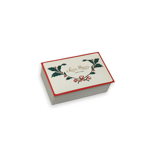 Louis Sherry Chocolate Tin, 2 Piece, HOLLY - Persnickety Shop