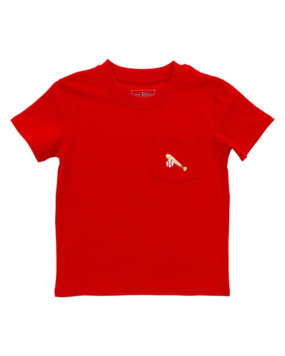 Boy Pocket Tee- Baseball - Persnickety Shop