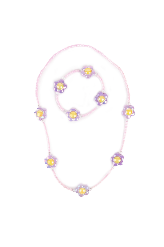Crazy for Daisies Necklace & Bracelet Set, 2pc - Persnickety Shop