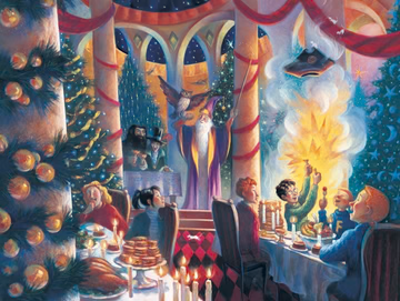 CHRISTMAS AT HOGWARTS-500 PIECE JIGSAW PUZZLE - Persnickety Shop