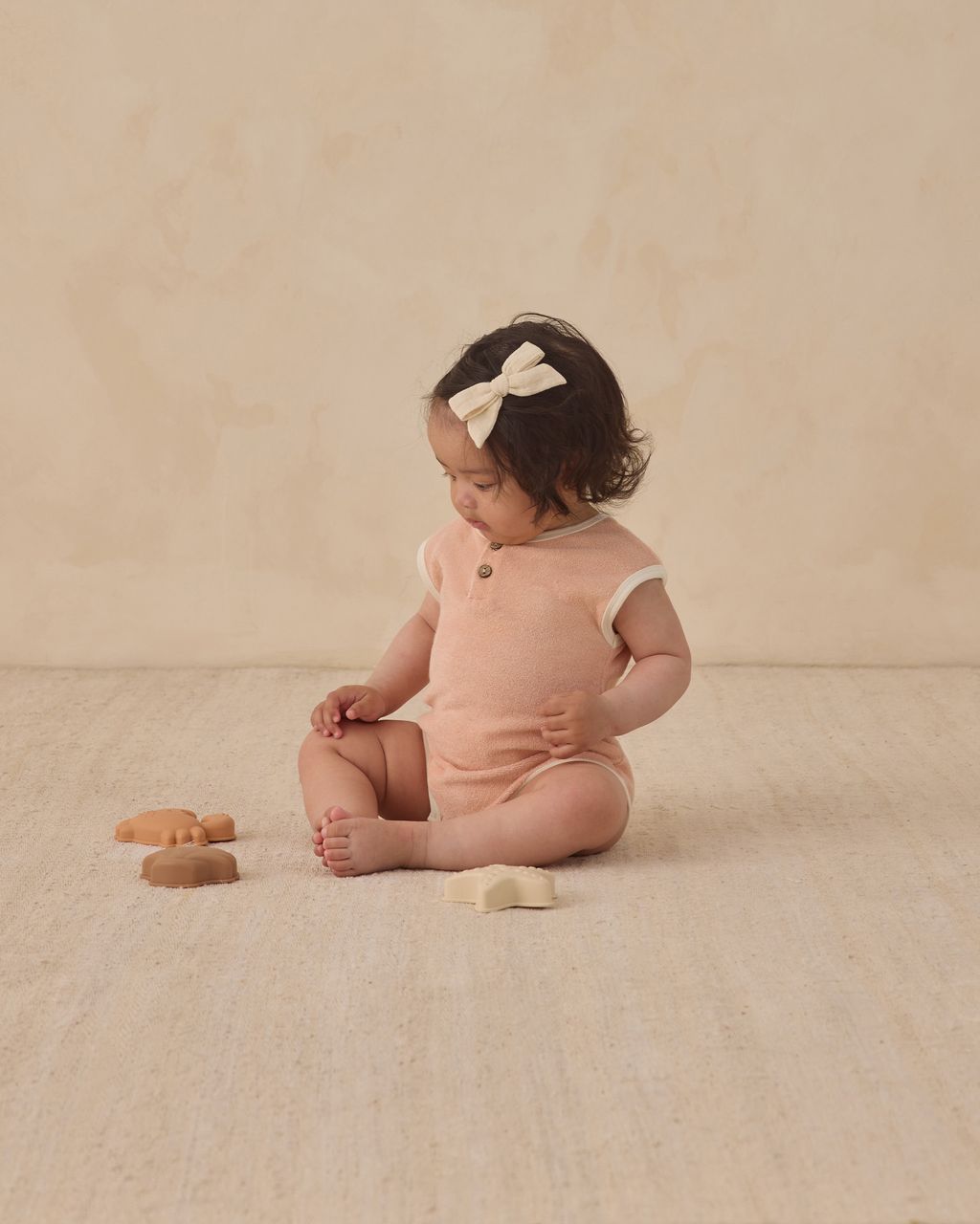 Terry Cloth Romper || Melon - Persnickety Shop