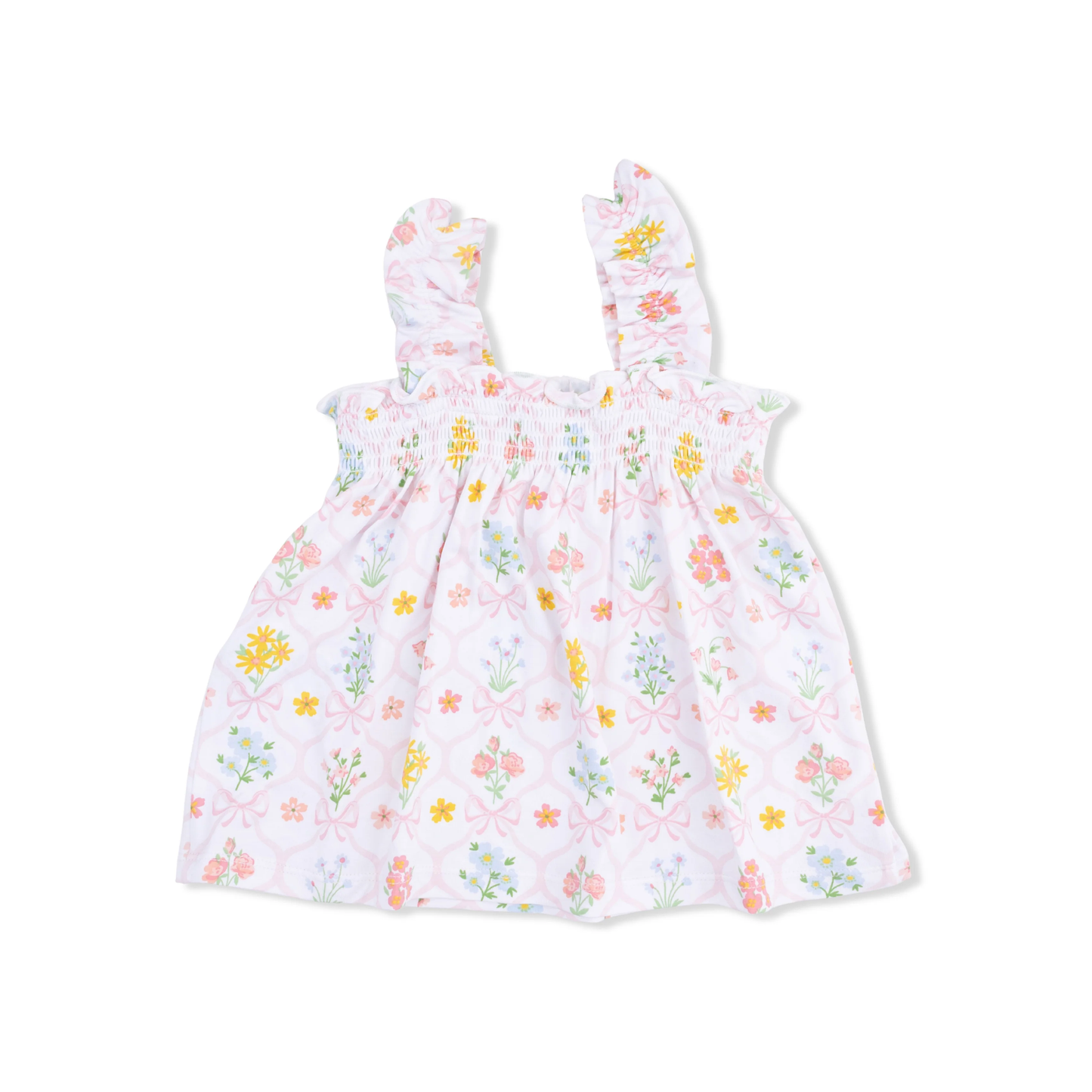 Spring Blooms Bow Trellis - Ruffly Strap Top And Bloomer - Persnickety Shop