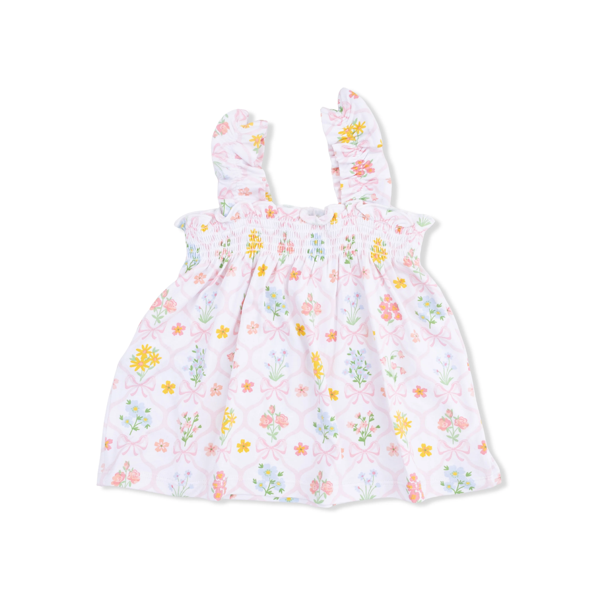 Spring Blooms Bow Trellis - Ruffly Strap Top And Bloomer - Persnickety Shop