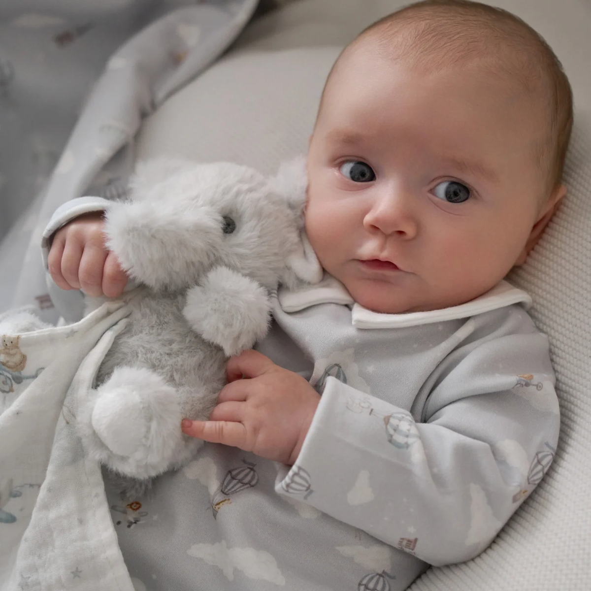 UP & AWAY DOUBLE LAYERED COLLAR JUMPSUIT 0-3M