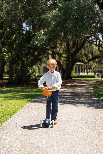 SALTWATER BOYS CARTER OXFORD SHIRT LIGHT BLUE CHECK