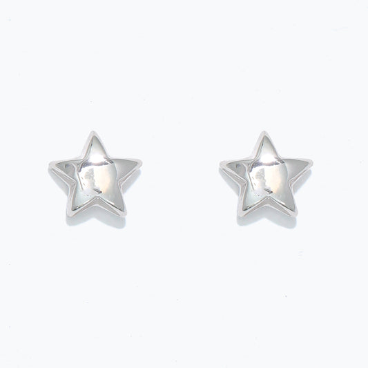 Earrings-Bright Silver Stars