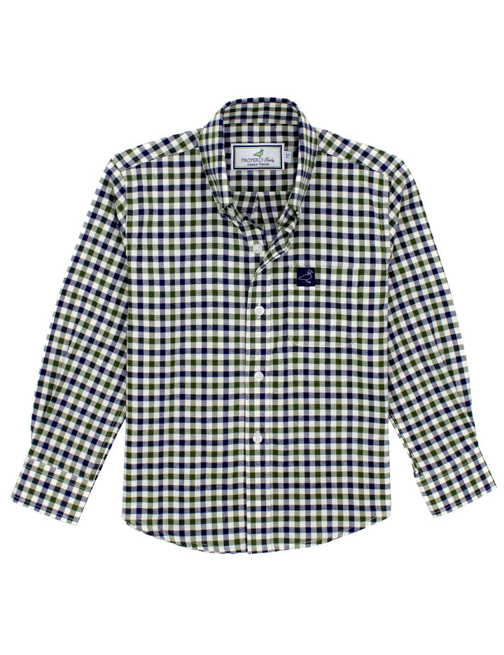 Properly Tied Boys Classic Flannel - Tahoe