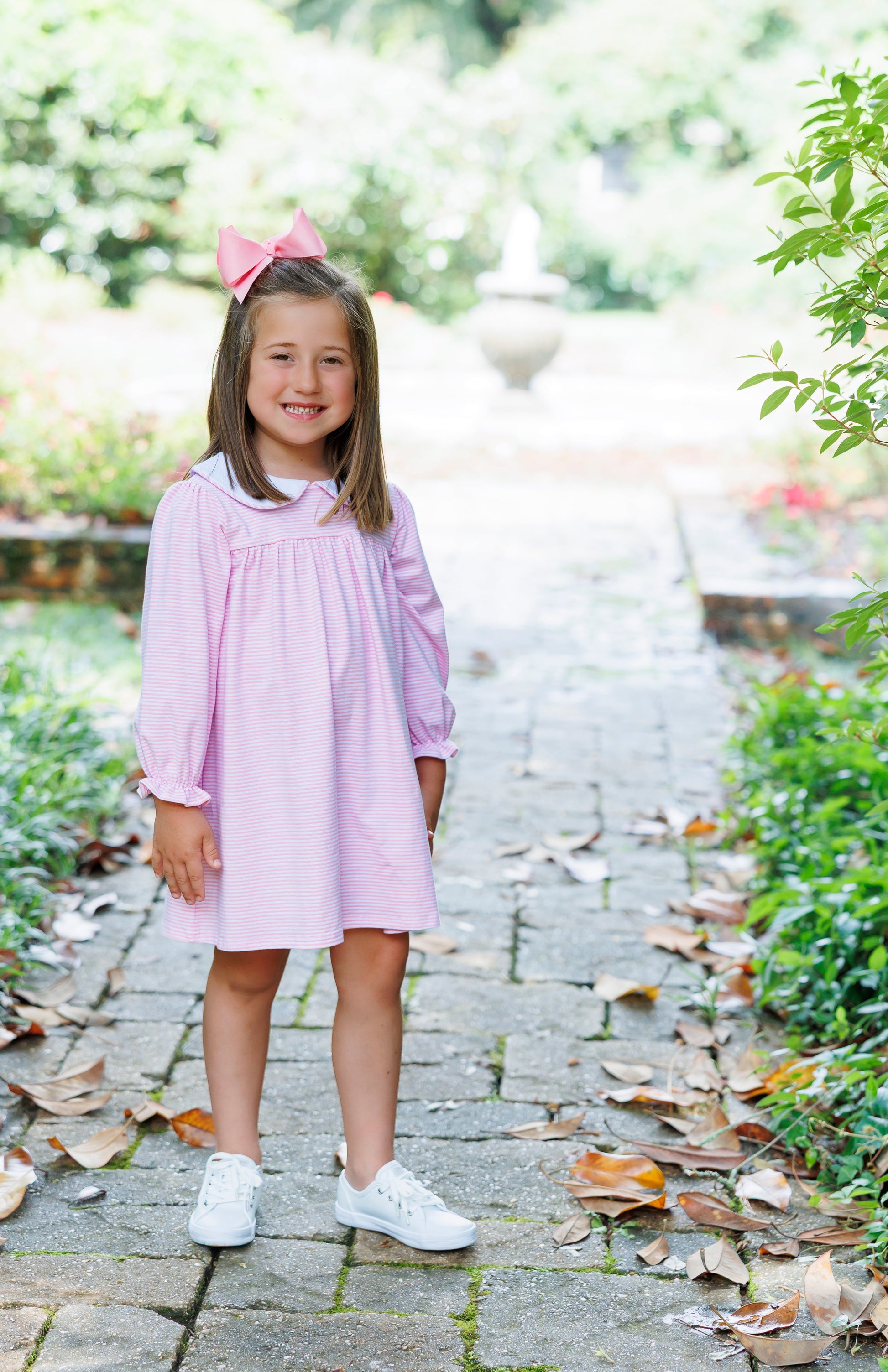 PRE-ORDER | Lottie Dress Pink Long Sleeve Jellybean by Smock Candy - Persnickety Shop