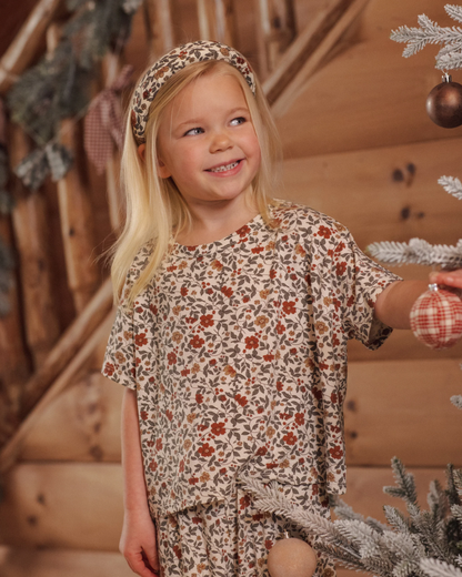 RYLEE + CRU PADDED HEADBAND HOLIDAY FLORAL