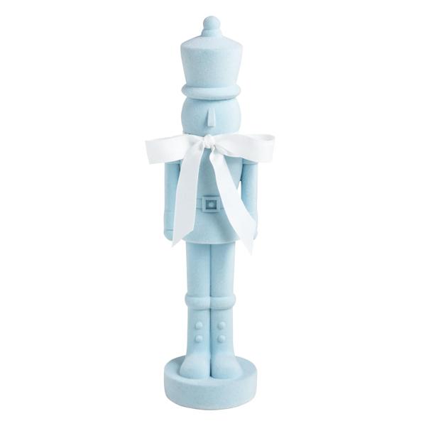 FLOCKED NUTCRACKER SITTER