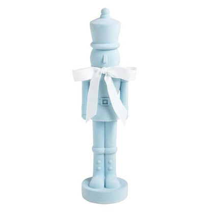 FLOCKED NUTCRACKER SITTER